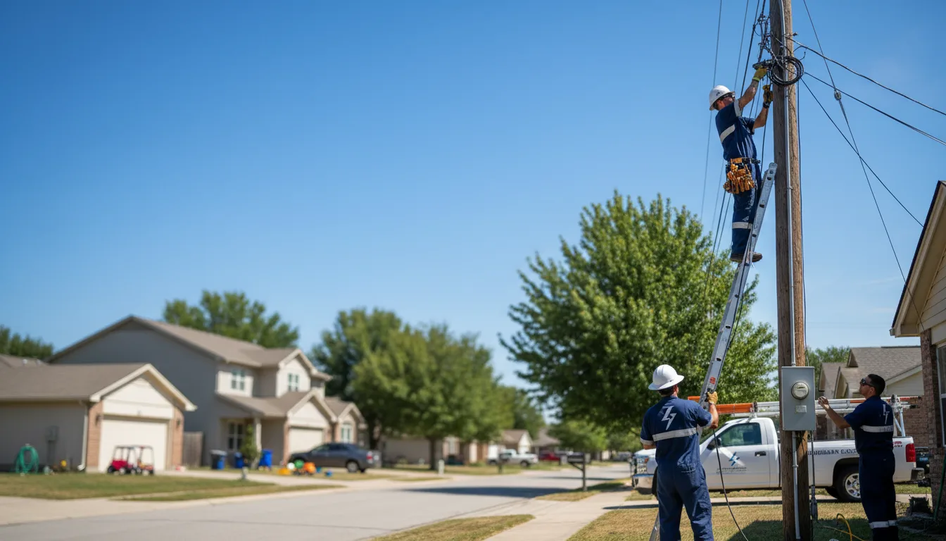 Residential electrician providing installation services in Clarksville, IA